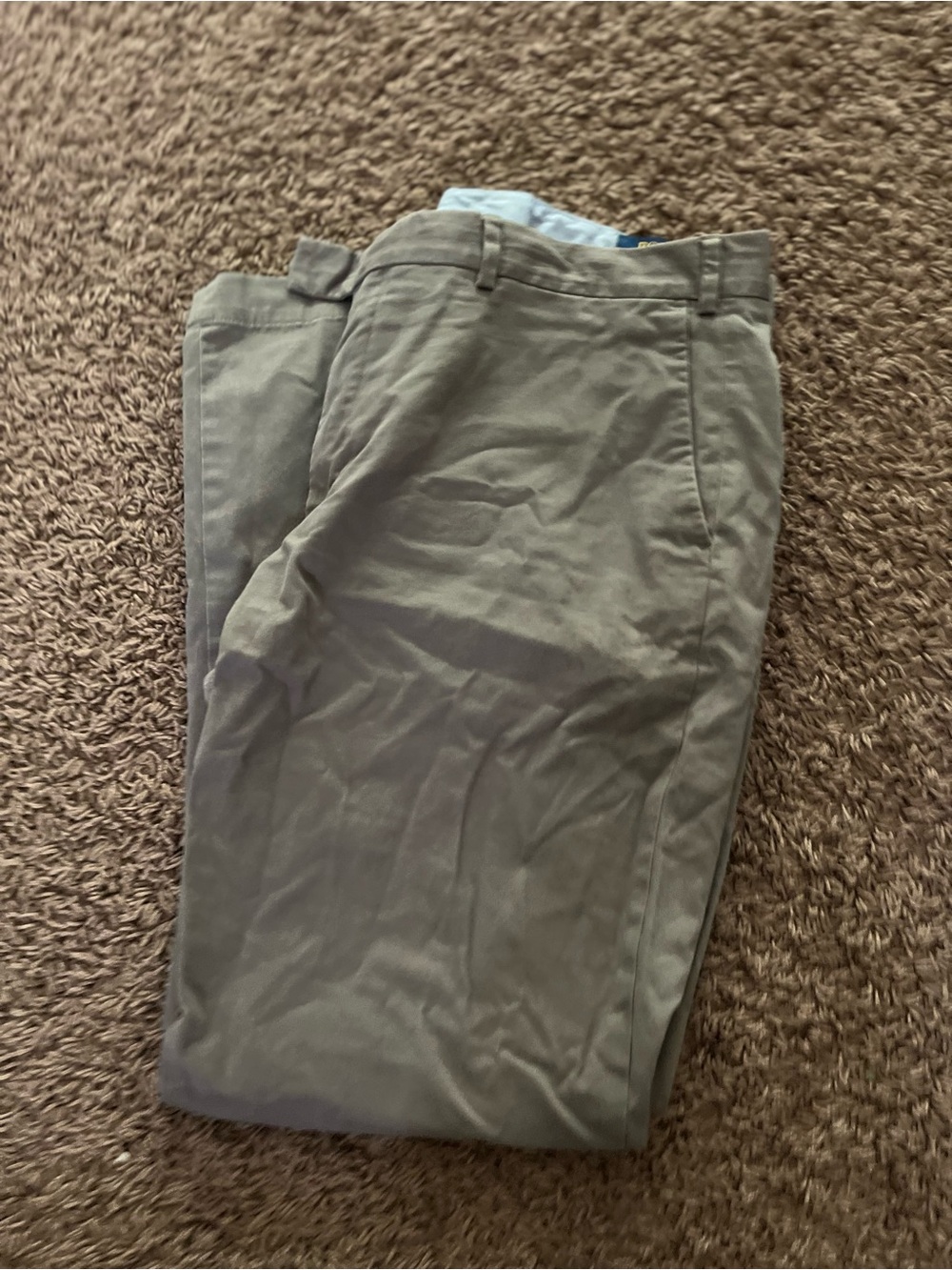 Mens Polo Ralph Lauren Stretch Straight Fit Pants Size 38/32 Gray